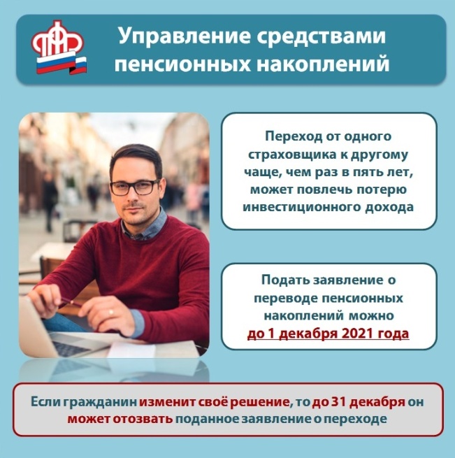 Сменить страховщика пенсионных накоплений можно до 1 декабря